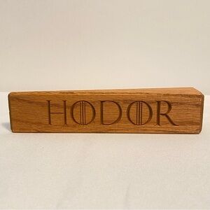 Hodor Game Of Thrones Wooden Door Stop